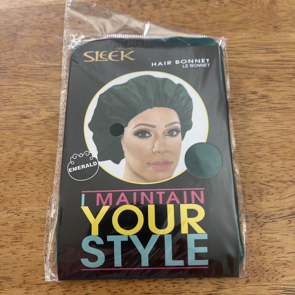 FIRSTLINE SLEEK I MAINTAIN YOUR STYLE  HAIR BONNET Emerald - New
